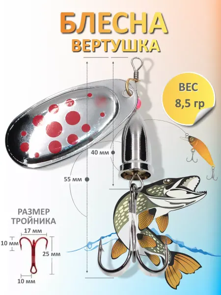 NAMAZU Блесна вращающаяся Lothar
