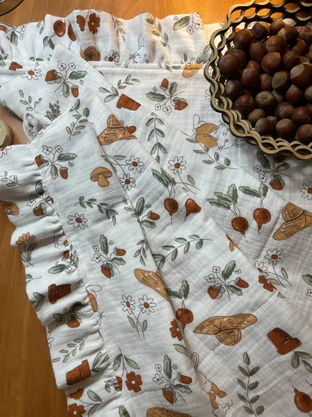 Полотенце муслиновое лицо руки кухня детское