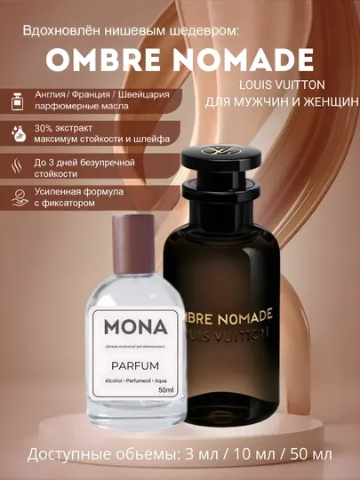 Парфюмерная вода Louis Vuitton Ombre Nomade, нишевый аромат (Швейцарское сырье)