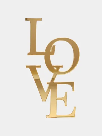 Топпер украшение на бок торта, с надписью "Love"