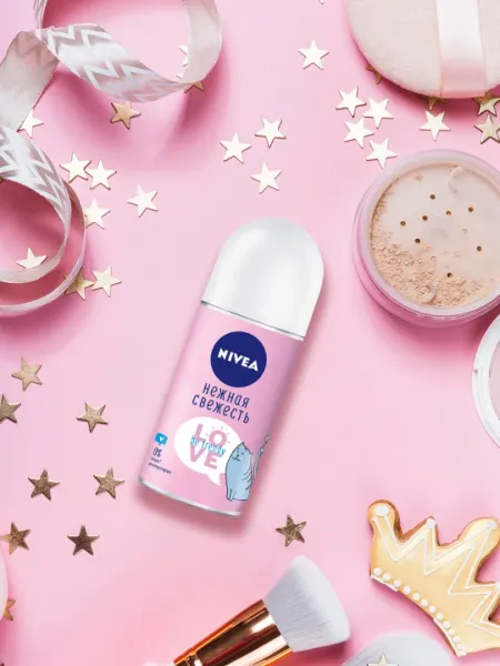 Антиперспирант-ролик для женщин NIVEA Love Be Trendy, нежная свежесть, 50 мл