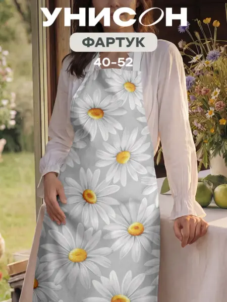 Унисон Фартук кухонный женский Родные поля