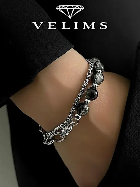 Velims Luxury Браслет женский на руку цепочка из камней