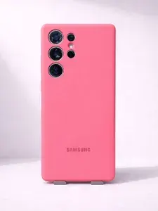Чехол на Samsung S25 Ultra с Magsafe, противоударный, с защитой камеры, с soft-touch покрытием, розовый