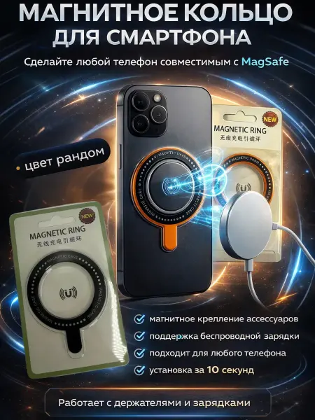 Stasinawi Магнитное кольцо Magsafe, аксессуары для телефона