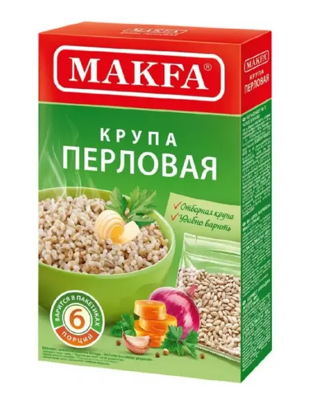 Makfa Крупа перловая в варочных пакетиках, 400 гр