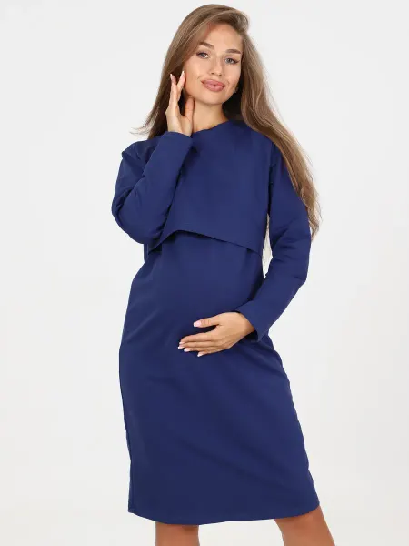 Mama-Jane Платье осеннее из футера для беременных и кормления