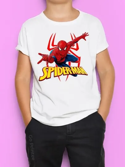Футболка с принтом Roblox, Minion, Spider man для мальчиков, для девочек
