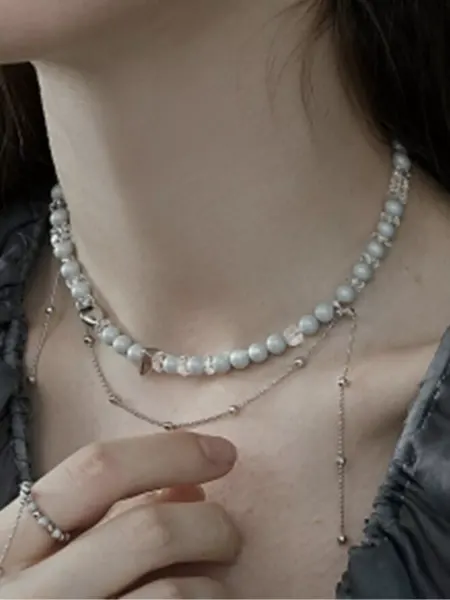Marfa`Shop Чокер на шею с цепочками бижутерия