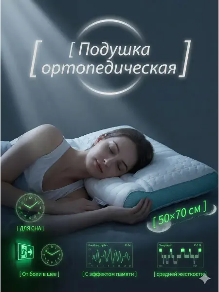 MariBo Ортопедическая подушка детская, для подростка