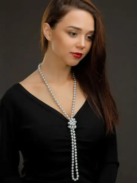 Paola Marinero Длинные бусы из искусственного жемчуга