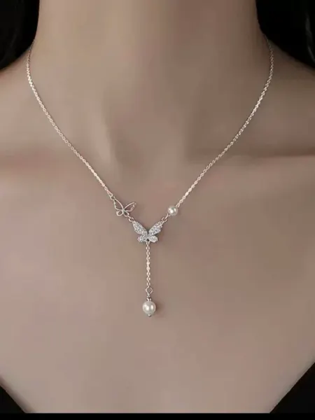 Marinosa цепочка с бабочкой в стразах