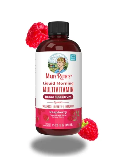 Мультивитамины, Mary Ruth's, жидкая форма, со вкусом малины, 946 мл, США