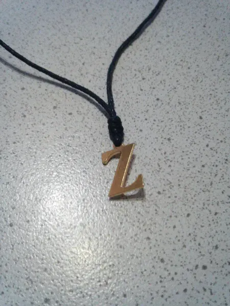 MAZURKA Кулон буква Z Zorro Амулет оберег