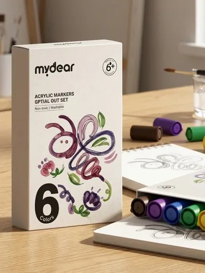 Акриловые маркеры Mydear 6 шт. MD1335
