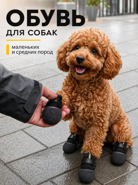 Обувь для собак малых и средних пород