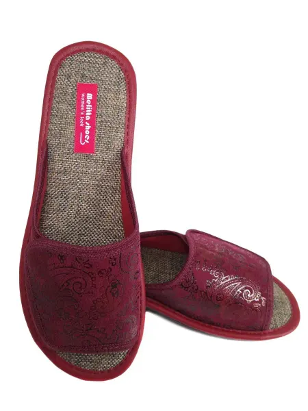 Melitta shoes Тапочки домашние открытые мягкие на липучке