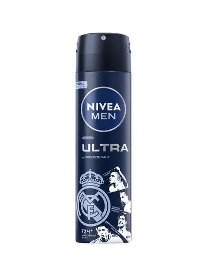 Дезодорант-спрей для мужчин NIVEA MEN Ultra, с антибактериальным эффектом, 150 мл