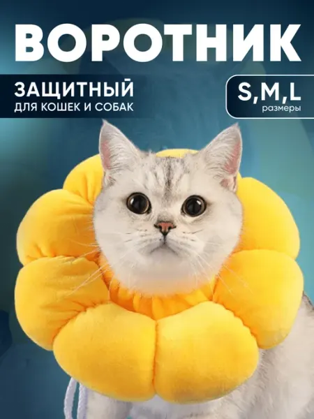 WOOF & MEOW Защитный воротник для кошек и собак ветеринарный