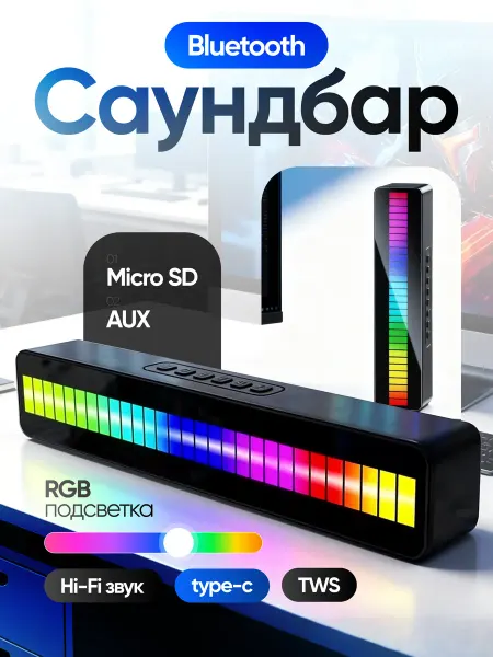 Merchant. Беспроводной саундбар для ПК и ноутбука