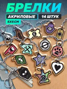 Подарочный набор брелков Mewgenics ошейники классы