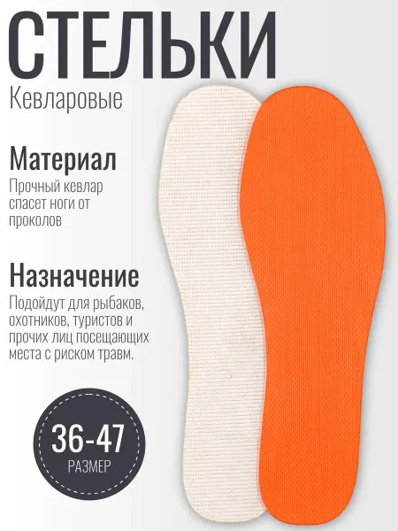 Miaj Стельки для обуви кевларовые