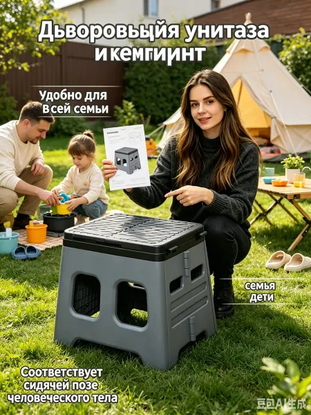 MICON Портативный складной стульчак для унитаза водонепроницаемый