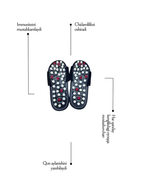 Удобные тапочки с эффектом точечного массажа