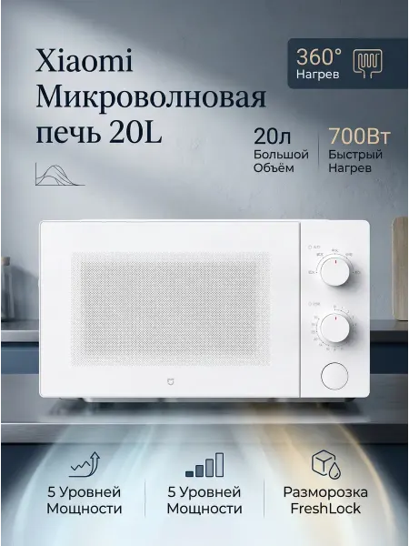 Микроволновая печь Xiaomi Mijia White (MWB020)