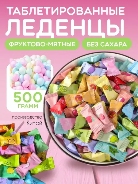 Milamina sweets Конфеты леденцы фруктово-мятные без сахара