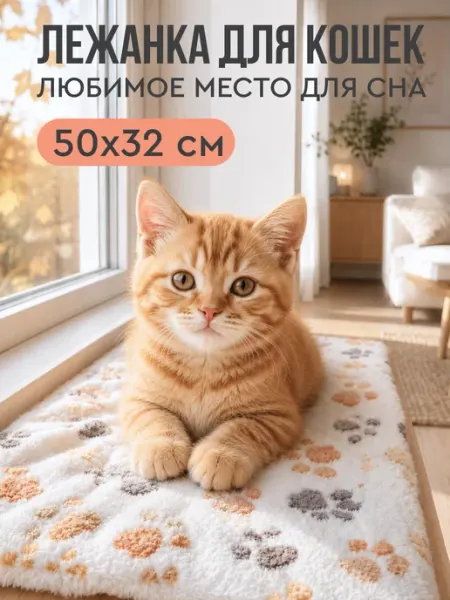 MiloPets Коврик подстилка для кошек лежанка на окно