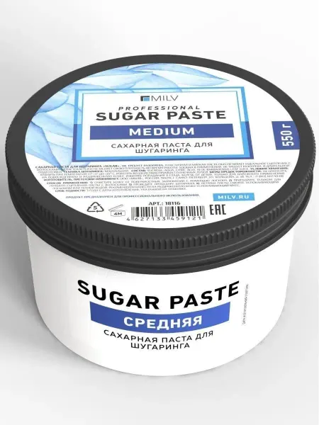 MILV Сахарная паста для шугаринга "Sugar". 550 гр. Средняя