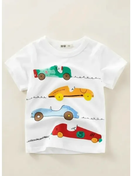 Mini’s Футболка хлопковая с машинками
