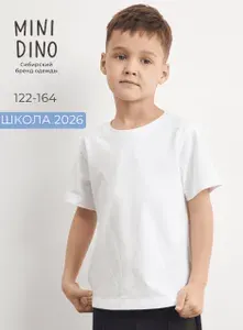 Футболка Minidino летняя для девочки, из хлопка/детская футболка для малышей/футболка подростковая y2k