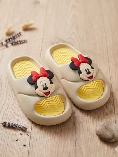 Детские мягкие тапочки в стиле Minnie для девочек