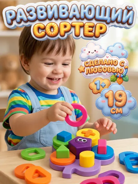Mioshi Развивающая игрушка сортер для развития малышей