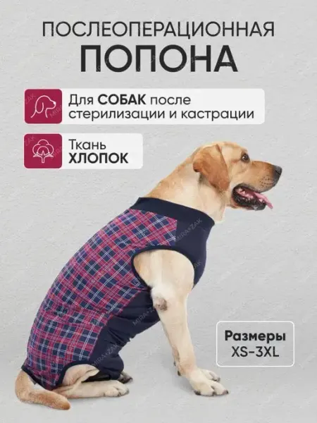 MIRA+ZAK Попона для собак послеоперационная