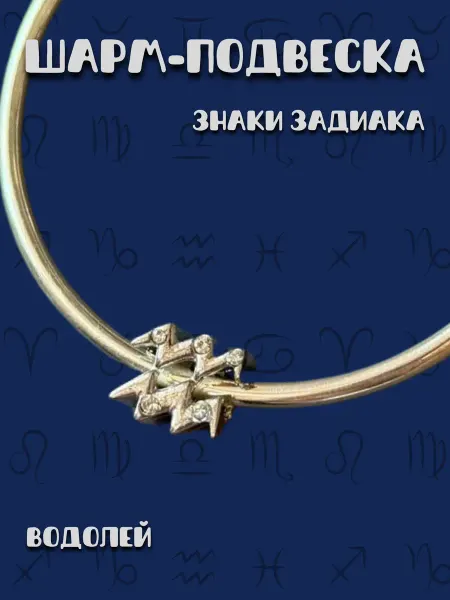 MirVa-Sharm Шарм для браслета Знаки Зодиака Водолей