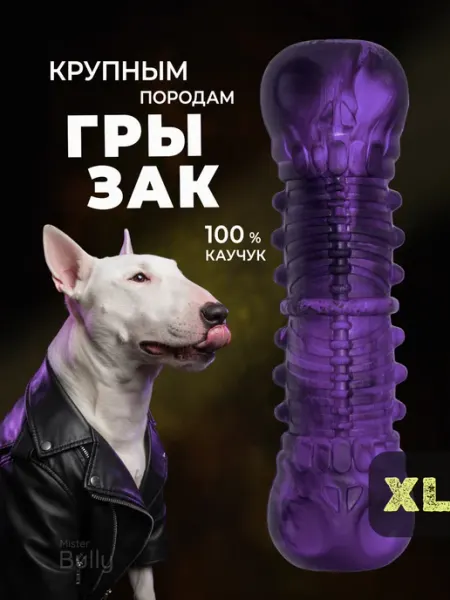 MisterBully Игрушка для собак крупных пород прочная с пищалкой