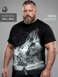Футболка MixFix оверсайз с принтом 1 шт