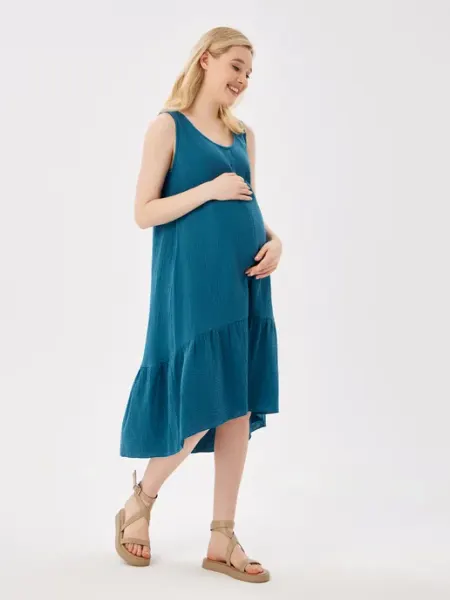 Proud Mom Муслиновое платье для беременных и кормящих