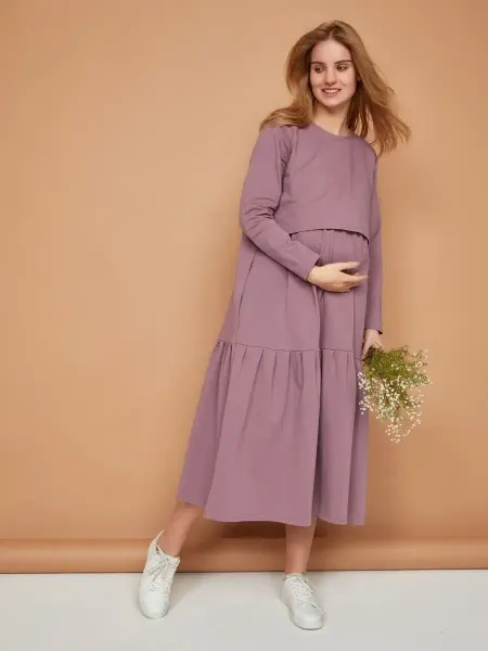 Proud Mom Платье ярусное для беременных и кормящих