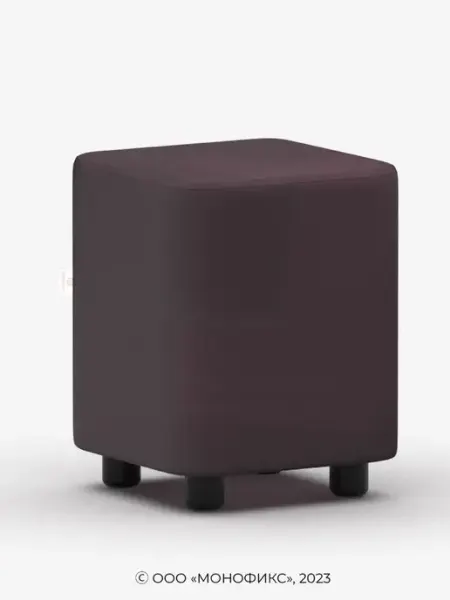 MONOFIX Пуф БАФФ, экокожа черный