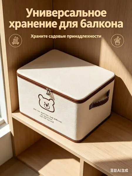 Monohome Короб для хранения вещей с крышкой органайзер для одежды