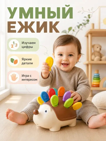 MonteToys Развивающая игрушка для малышей сортер