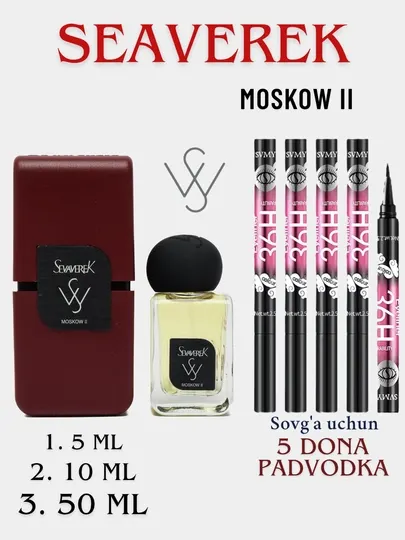 SEAVEREK MOSKOW II Perfume элегантные духи для женщин и мужчин, 50 мл, 10 мл, 5 мл