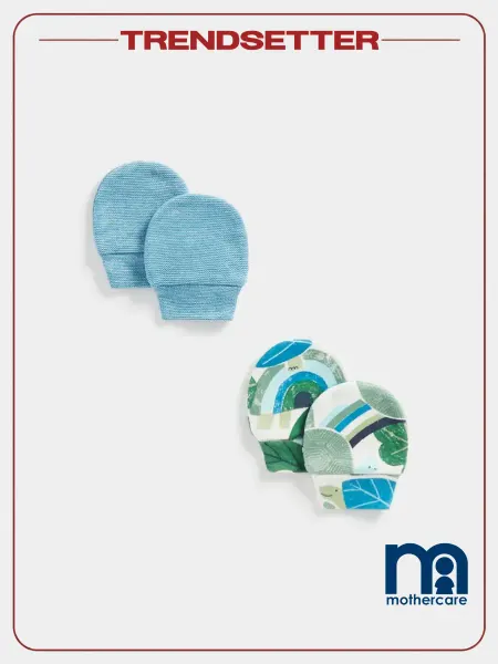 Mothercare Антицарапки для новорожденных варежки для малышей с принтом