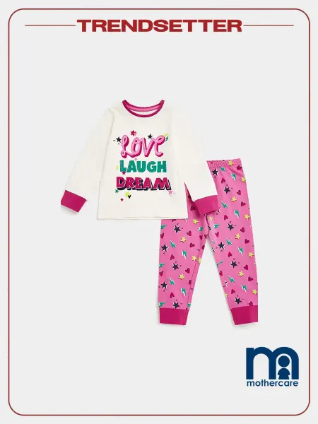 Mothercare Пижама детская кофта и брюки костюм с принтом хлопок