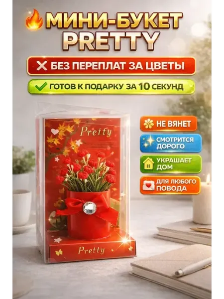 MOTHERLODE_X10 Мини букет в подарочной коробке