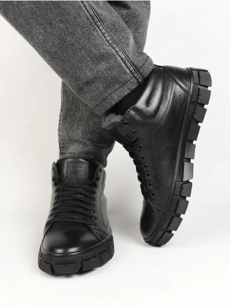 MURAD0 SHOES Ботинки зимние из натуральной кожи и меха
